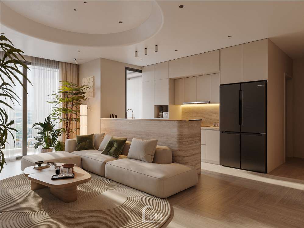 Thiết kế căn hộ Viha Complex Leciva 118m2 phong cách Modern Japandi – Khi Sự Bình Yên Được Thiết Kế Thành Hình